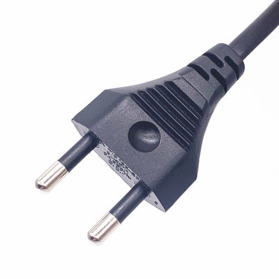 2 Pin Tayland Güç Kablosu, 6A 250V TISI Onaylı AC Güç Kablosu