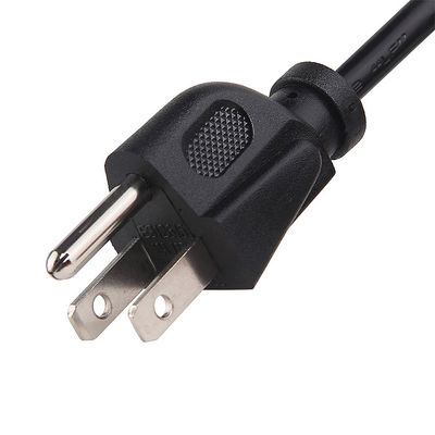 Siyah USA Güç Kablosu 0.75m 5m 3 Pin NEMA 5-15P IEC 320 C13 US Tipi'ne Bağlantı