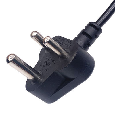 Laptop Hindistan Güç Kablosu 3 Pin 6A 250V C13 Bağlantı Kablosu 6FT Özel Uzunluk