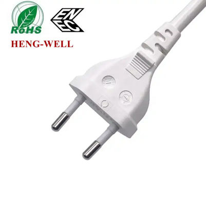 IEC C7 EU AC Güç Kablosu, 2.5A 250V 2 Pin ENEC VDE Ev Güç Kablosu EU Plug