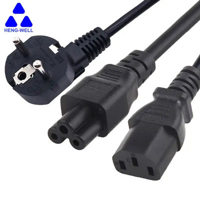VDE 3 Prong Güç Kablosu KC Sertifikası 16A 250V C13 C5 Plug Erkeğe Kadına AC Güç Kablosu