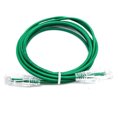 Su geçirmez Cat6A UTP 4PR RJ45 Bağlantısı 28AWG Patch Cord Kablosu PVC Ceket ile LAN Ağı için geçerlidir