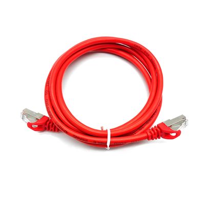 Su geçirmez Cat6A RJ45 Patch Cord Kablosu LAN Ağ Bağlantıları ve Uygulamaları İçin Özel Uzunluklu PVC Ceket