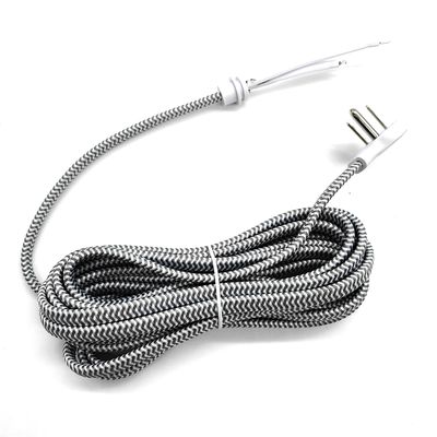 125V 10A PVC Ceket ABD 3 Pin Güç Kablosu 100% UL Sertifikalı Saf Cooper